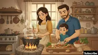 A Warm Little Home in Winter: A Cozy Family Story | Ghibli-Style