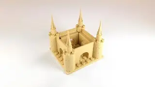 How to build a sand castle with LEGO #LEGO #sandcastle #castle