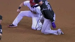 COL@ARI: Gosewisch makes a strong throw to second