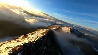 Wall of Fog at Sunset Fpv Long Range Mountains #4k Rekon 10 Pro