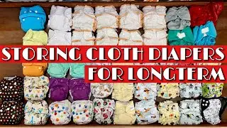 How to store your diapers for long term | Cloth diaper storage