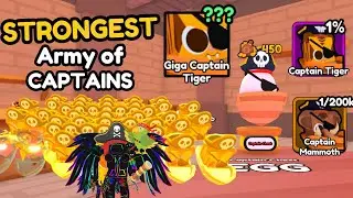I Built the STRONGEST Captain Army in Arm Wrestling Simulator! 💪⚓ (Huge Void & Giga Pets!)