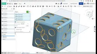 How to draw a dice in Onshape