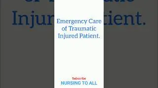 Emergency Care of Traumatized patient. #medical #viral #shorts #trending #fyp #viralvideo #foryou
