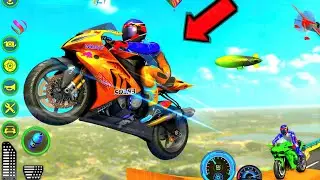 Vechile Games - Bike Ramp GT Moto Stunt 3D - superhero Bike Driving Simulator - Gameplay 