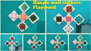 Easy Wall stickers to playwood/simple wall flower