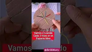 Hacer pulseras hilo con un cart&oacute;n✅😍#diy#manualidades #brillimary