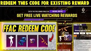 FREE FIRE REDEEM CODE|| 600K LIVE WATCHING COMPLETE || ASIA CHAMPIONSHIP 2021 REDEEM CODE