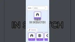 Create text in scratch for games and animations! #scratch #scratchanimation #gaming #animation