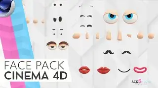 Face Pack - Cinema 4D - Rigged