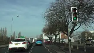 Driving On Hylton Road, North Parade, Dolday & All Saints Road, Worcester, Worcestershire, England
