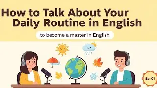 How to Talk About Your Daily Routine in English | easy English practice | English podcast 