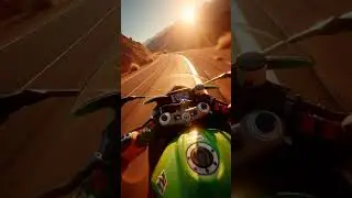 Motorcycle POV Videos with AI #shorts #viralvideo #ai #music #gemini