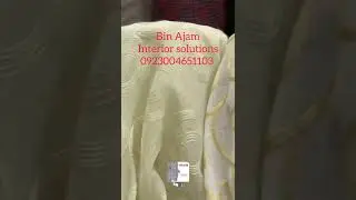 embroidered linen fabric for day curtains 108 inches width