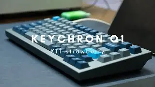 Keychron Q1 with KTT strawberry