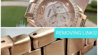 КАК ИЗМЕНИТЬ РАЗМЕР БРАСЛЕТА ДЛЯ ЧАСОВ FOSSIL | ES2811 ES3202 ES3203 ES3204
