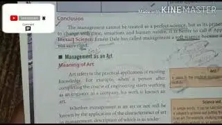 Business Studies (Chapter 2) Management as Science, Art and Profession (R.K. Singla) Part-4