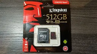 Обзор и тест Kingston microSDXC 512GB Canvas React Class 10 UHS-I U3 V30