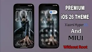  iOS 26 CHINESE THEME FOR HYPEROS 1/2/3 AND MIUI | WORKING LIQUID GLASS CANTROL CENTRE