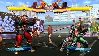 Сагат и Дхалсим против Рейвена и Йошимицу в Street Fighter X Tekken!