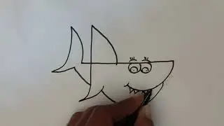 ☘️ shark drawing⭐ 