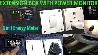 Multifunction Digital Ac Meter | Extension Box with Power Meter | Ac Energy Meter