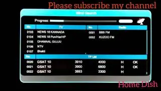 Insat 4A and Gsat 10 - 83E Auto Scan - HD and SD Channels - English, Hindi and South India channels