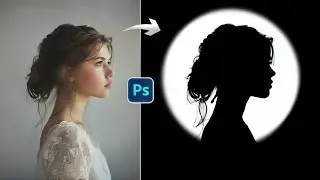 How to make circular white moon effect easily using photoshop 2024