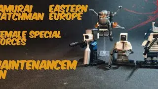 Samurai watchman, eastern Europe, female  special forces, maintenanceman | unofficial  minifigures