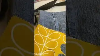 Old jeans recycled into a tote bag #craft #sewing #totebag #beginnersewing