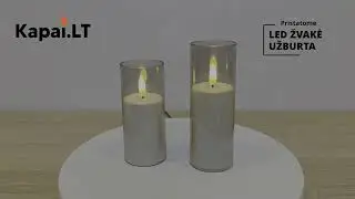 Elektroninė LED žvakė - Užburta H15cm