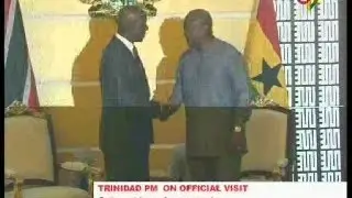 President Mahama receives Trinidad PM, Dr Keith Christopher Rowley