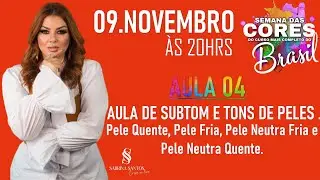 Semana das Cores -4&ordf; Aula - Tom e subtons de pele.