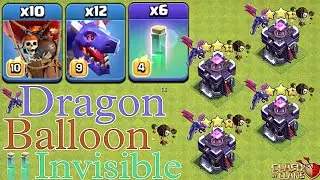 Th15 Dragon Balloon Invisible Attack Strategy 2022 - Clash of Clans