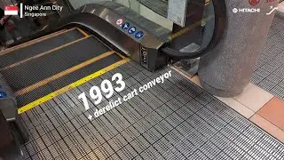 Hitachi Escalator & Defunct Cart Conveyor - Ngee Ann City, SG (B3-B2)