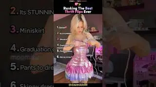 Ranking The BEST Thrift Flips Ever 💖✨ #tiktokviral #thriftflip