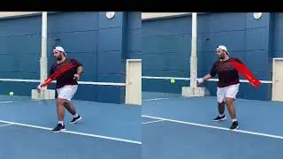 Step by step through stable forehand (RF)