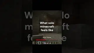 How it feels to play solo Minecraft #babymonkey740 #minecraft #minecraftmemes #shorts