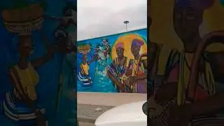 Longest Graffiti Wall In Africa. Cotonou, Benin 3