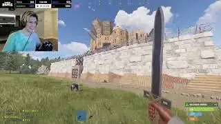 xQc encounters Mr Wobbles in Rust