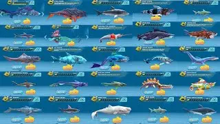 Hungry shark 🦈 gameplay. Unlimited fish 🐟#gaming #shark