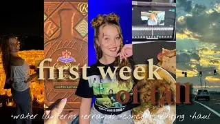 First Week of Fall 🍂💫 water lanterns, ice cube concert, errands, haul, editing days + MORE ! 