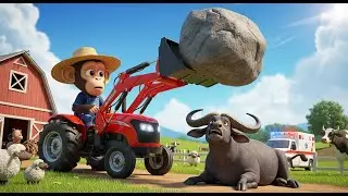 Monkey Farmer Harvests Sweet Red Cherries | Monkey Farm TalesFull Trailer | Funny Farm Work!