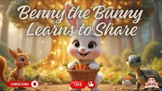 Sharing is Fun! Benny the Bunny Short Cartoon for Kids