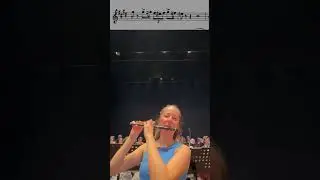 🎤#Piccolo flute + #choir moment ! Verdi #ottavino #pikolo #orchestra #flute #fl&uuml;t #flauto #score