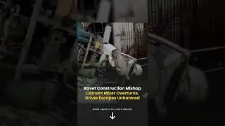 Ravet Cement Mixer Overturns No Injuries Shocking Viral Video 🚧😲 | SaudaGhar #pune #shorts