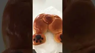 Cute corgi bum bread