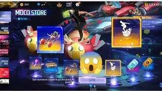 MOCO STORE ARRIVAL ANIMATION 1 SPIN TRICK LAGEGA | FREE FIRE NEW EVENTTOTAL KITNA DIAMOND