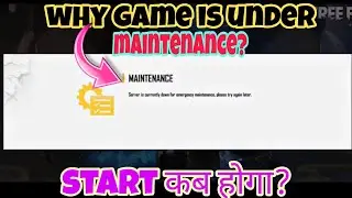 Free fire Server is Under Maintenance?? | Free fire Game is not opening