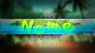 Island/Nature Banner Template | Free Banner Template 2017
